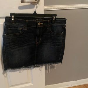 Jean mini skirt